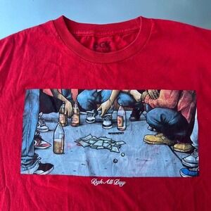 Y2K Red and black DGK graphic tee